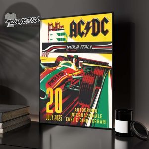 AC DC Imola PWR UP Tour Home Decor Poster Canvas