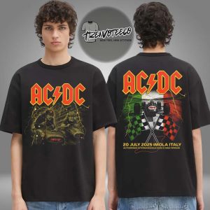AC DC Imola PWR UP Tour Two Sided Unisex T-Shirt