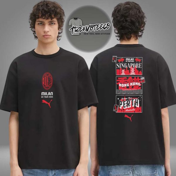 AC Milan Tour 2025 Two Sided Unisex T-Shirt