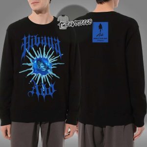 Ado World Tour 2025 Fashionable Hibana Blue Flower Two Sided Sweatshirt