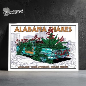Alabama Shakes At Ascend Amphitheater In Nashville Tennessee On July 25 2025 Home Decor Poster Canvas