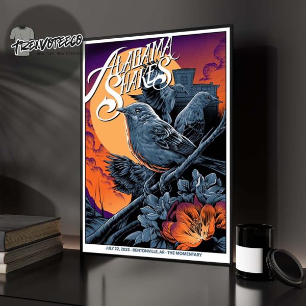Alabama Shakes At The Momentary In Bentonville AR On July 22 2025 Home Decor Poster Canvas