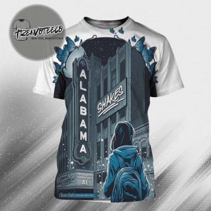 Alabama Shakes Poster Music Show At Coca Cola Amphitheater In Birmingham AL On July 26 2025 All Over Print Shirt