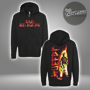 Bad Religion New Merch 2025 Bootleg Suffer Two Sided Hoodie Zip