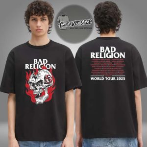 Bad Religion New Merch 2025 Head Wound Two Sided Unisex T-Shirt