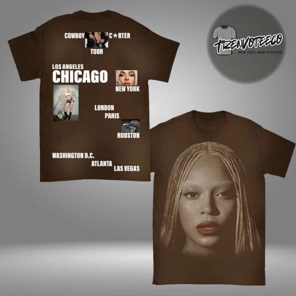 Beyonce Cowboy Carter Tour 2025 Chicago Exclusive All Over Print Shirt