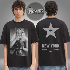Beyonce Cowboy Carter Tour 2025 New York Exclusive Two Sided Unisex T-Shirt