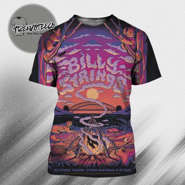 Billy Strings At Icc Sydney Theatre In Sydney Australia On July 17 2025 All Over Print Shirt