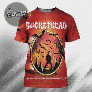 Buckethead At The Caverns In Grundy CO. TN On July 25 26 2025 All Over Print Shirt