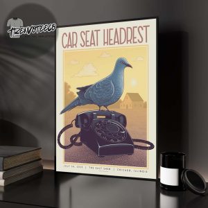 Car Seat Headrest Poster Show At The Salt Shed In Chicago Illiois On July 26 2025 Home Decor Poster Canvas