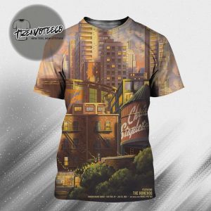Chris Stapleton Featuring The Honchos Poster Nigh 2 At Madison Square Garden In New York NY On July 26 2025 All Over Print Shirt
