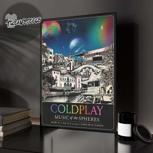 Coldplay Miami Music Of the Spheres Limited Edition Tour 2025 Home Decor Poster Canvas