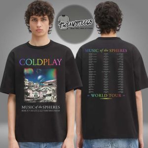 Coldplay Miami Music Of the Spheres Limited Edition Tour 2025 Two Sided Unisex T-Shirt