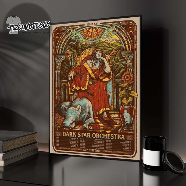 Dark Star Orchestra Poster Summer Tour 2025 Schedule Home Decor Poster Canvas