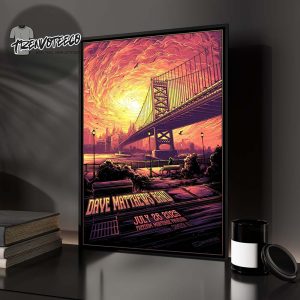 Dave Matthews Band At Freedom Mortgage Pavilion In Camden NJ On July 26 2025 Home Decor Poster Canvas
