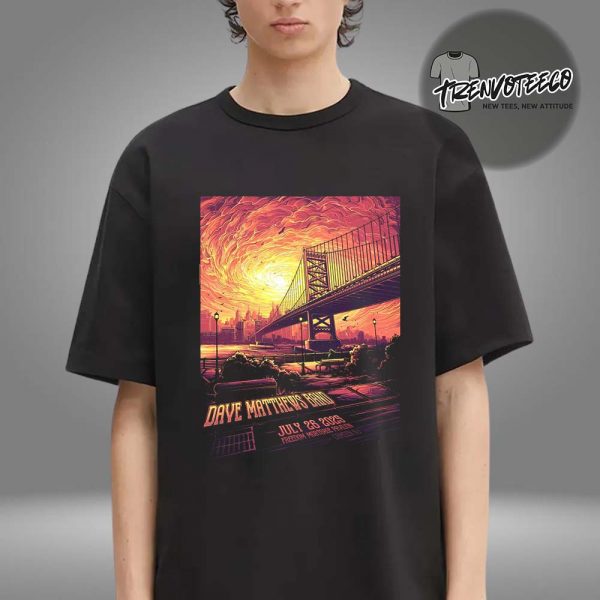 Dave Matthews Band At Freedom Mortgage Pavilion In Camden NJ On July 26 2025 Unisex T-Shirt