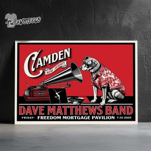 Dave Matthews Band Poster Music At Freedom Mortgage Pavilion In Camden New Jersey On July 25 2025 Home Decor Poster Canvas