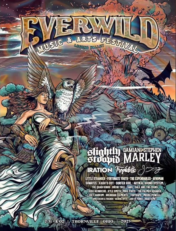Everwild Music & Arts Festival Legend Valley At Thornville Ohio On July 31 August 2 2025
