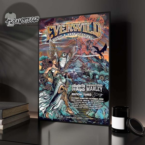 Everwild Music & Arts Festival Legend Valley At Thornville Ohio On July 31 – August 2 2025 Home Decor Poster Canvas