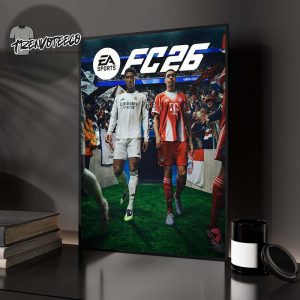 FC 26 EA Sports Cover Athlete Jude Bellingham And Jamal Musiala Home Decor Poster Canvas