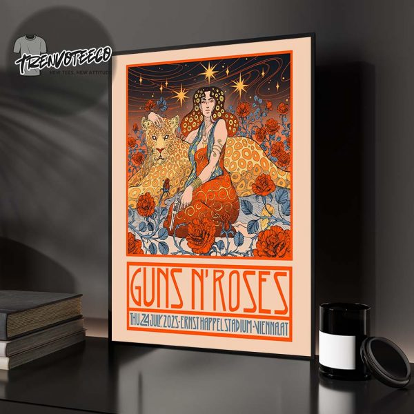 Guns N Roses At Ernst Happel Stadium In Vienna AT On July 24 2025 Home Decor Poster Canvas