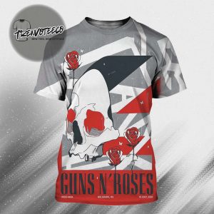 Guns N Roses At Usce Park In Belgrade RS On July 18 2025 All Over Print Shirt