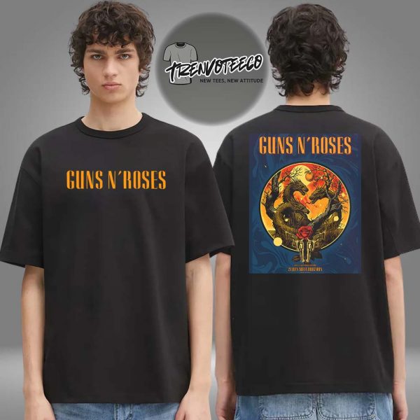 Guns N Roses At Vasil Levski National Stadium In Sofia Bulgaria On July 21 2025 Two Sided Unisex T-Shirt