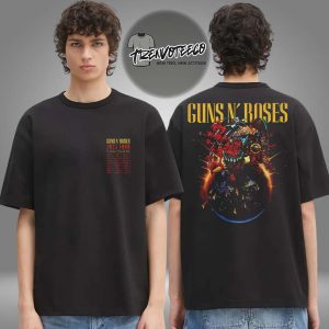 Guns N Roses Reverse Tour Admat 2025 Two Sided Unisex T-Shirt