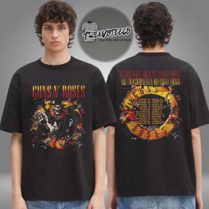 Guns N Roses Skeletons Tour 2025 Two Sided Unisex T-Shirt