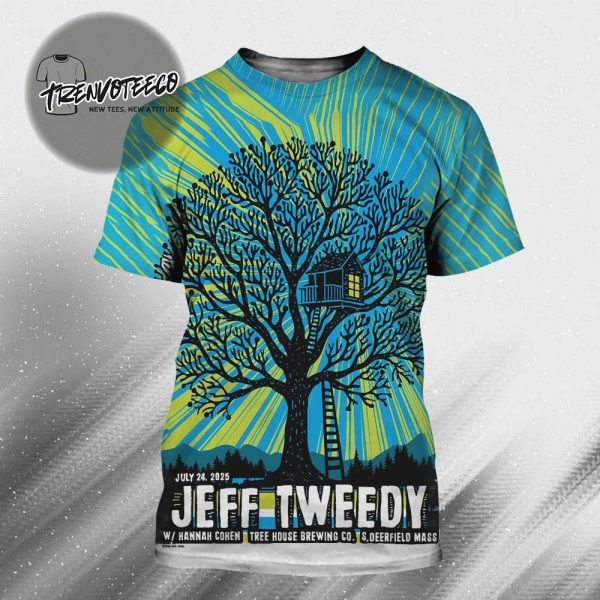Jeff Tweedy Wilco Band At Tree House Brewing In South Deerfield MA On July 24 2025 All Over Print Shirt