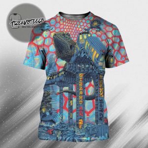 King Gizzard & The Lizard Wizard KGLW x NYC ’25 Tour All Over Print Shirt