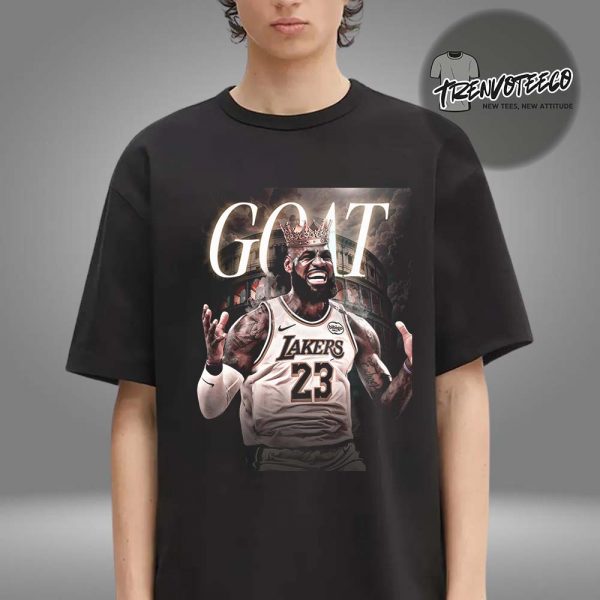 King of the Court LeBron James Crowned GOAT in Epic Fan Art Unisex T-Shirt