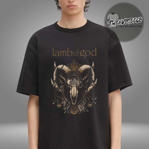 Lamb Of God Ram Skull Black Unisex T-Shirt