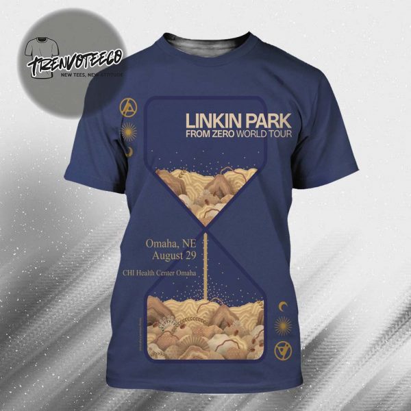 Linkin Park From Zero World Tour 2025 At CHI Heath Center Omaha In Omaha NE On August 29 2025 All Over Print Shirt