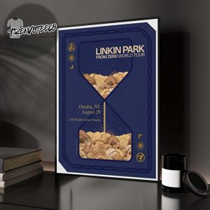 Linkin Park From Zero World Tour 2025 At CHI Heath Center Omaha In Omaha NE On August 29 2025 Home Decor Poster Canvas