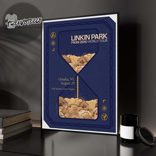 Linkin Park From Zero World Tour 2025 At CHI Heath Center Omaha In Omaha NE On August 29 2025 Home Decor Poster Canvas