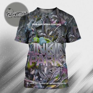 Linkin Park From Zero World Tour 2025 At Enterprise Center In St.Louis MO On August 23 2025 All Over Print Shirt