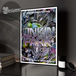 Linkin Park From Zero World Tour 2025 At Enterprise Center In St.Louis MO On August 23 2025 Home Decor Poster Canvas