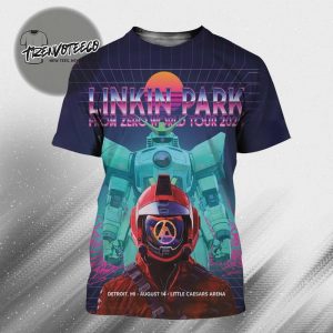 Linkin Park From Zero World Tour 2025 At Little Caesars Arena In Detroit MI On August 14 2025 All Over Print Shirt