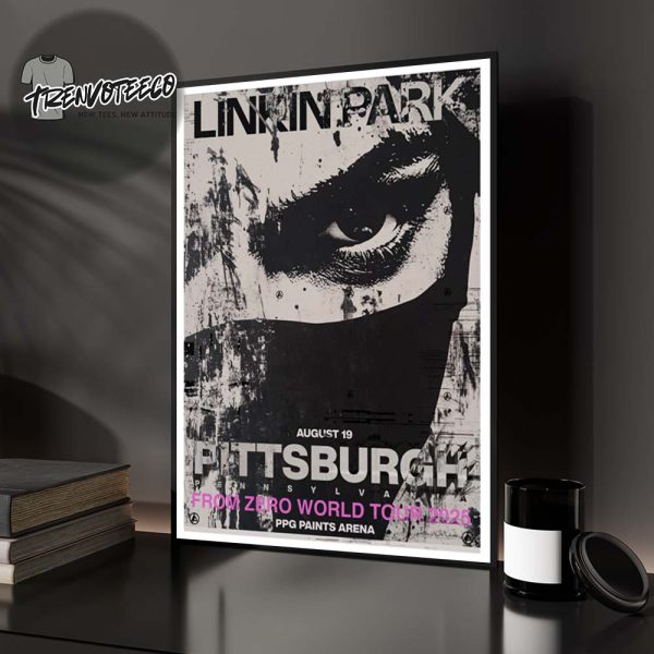 Linkin Park From Zero World Tour 2025 At PPG Paints Arena In Pittsburgh PA On August 19 2025 Home Decor Poster Canvas