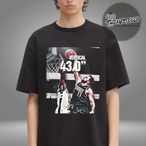 Luka Doncic Los Angeles Lakers Defies Gravity In Viral 43.0 Vertical Jump Fan Art Unisex T-Shirt