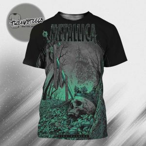 Metallica King Nothing Art By Dan Dippel Limited Edition Numbered Screen Printed All Over Print Shirt