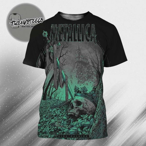 Metallica King Nothing Art By Dan Dippel Limited Edition Numbered Screen Printed All Over Print Shirt