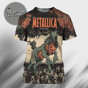 Metallica Poster Art By Artis Michelle KamMei Harvey Bleeding Me All Over Print Shirt