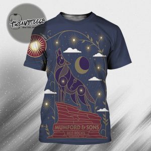 Mumford And Sons Night 2 At Red Rocks In Morrison CO On July 22 2025 All Over Print Shirt
