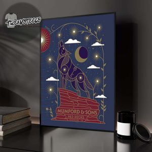 Mumford And Sons Night 2 At Red Rocks In Morrison CO On July 22 2025 Home Decor Poster Canvas