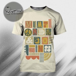 Mumford And Sons Poster Music Show At Charleston In South Carolina On July 27 2025 All Over Print Shirt