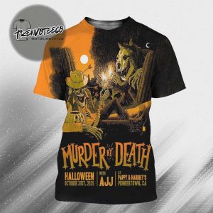 Murder By Death Poster Halloween Show At Pappy & Harriet’s Pioneertown CA On October 31st 2025 All Over Print Shirt