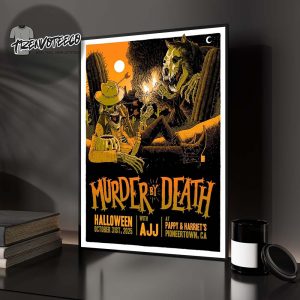 Murder By Death Poster Halloween Show At Pappy & Harriet’s Pioneertown CA On October 31st 2025 Home Decor Poster Canvas