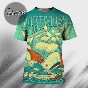Primus Onward And Upward Tour At Red Hat Amphitheater In Raleigh NC On July 23 2025 All Over Print Shirt